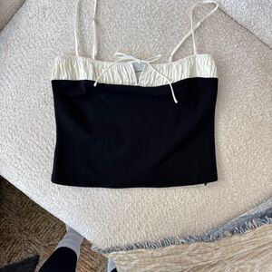 NWOT Reformation Black and Cream Camisole SOLD OUT